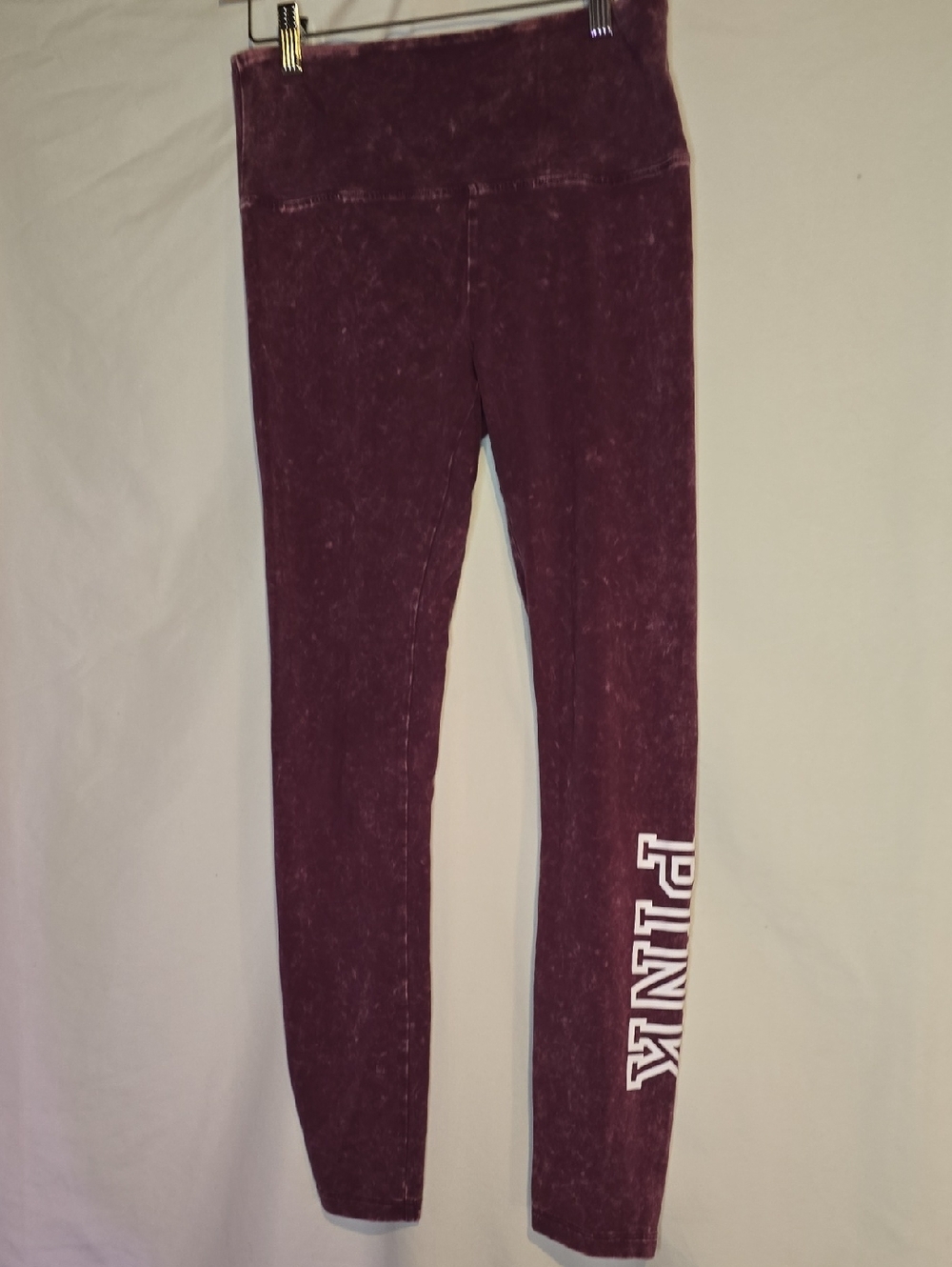VS PINK High Waisted Cotton Leggings-Washed Orchid-Size M